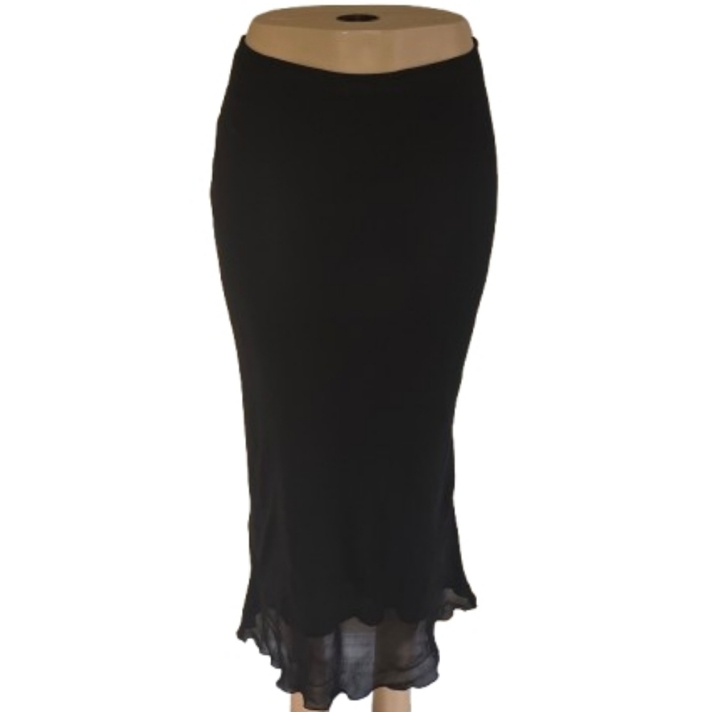 Vintage European Y2K Black Skirt Size 2